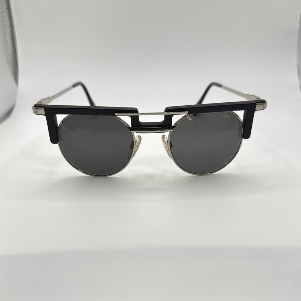 Cazal Legends Men's 745 Pilot Black and Silver